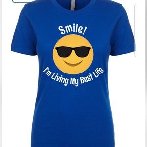 Smile, im living my best life tee